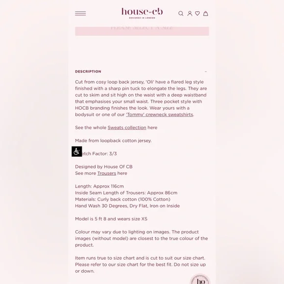 House of CB OLI Green Flared Leg Track Pants Cotton Women’s , size XS - Picture 9 of 14